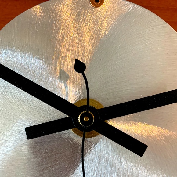 Brushed Steel Clock - Artist-made - Picture 5 of 6
